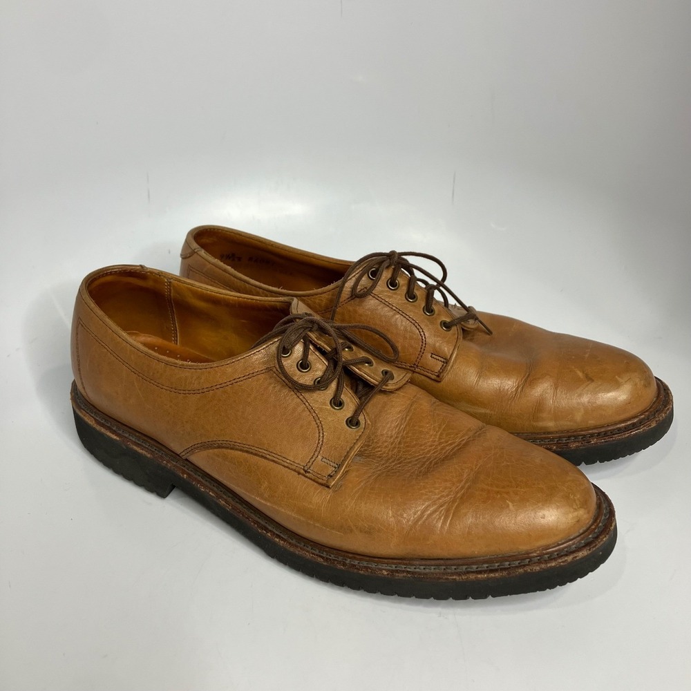Vintage L.L. Bean tan leather Oxford shoes men's size 9.5 business casual preppy